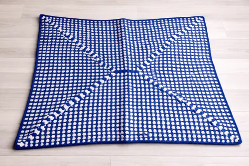 Blue and White Blanket