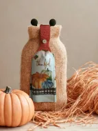 Orange, Thankful Kitchen Towel