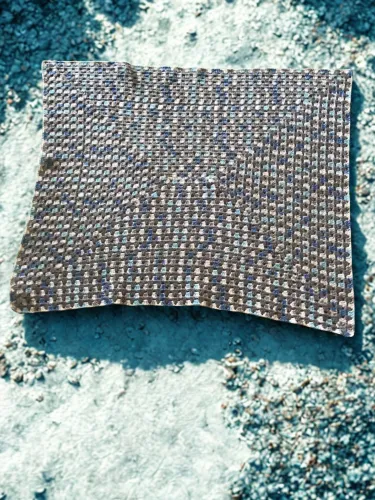 Blue and White, Gray Baby Blanket